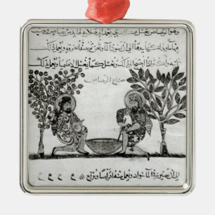 Making Lead, page from an Arabic edition Metal Ornament