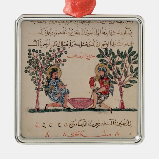 Making Lead, page from an Metal Ornament (Front)
