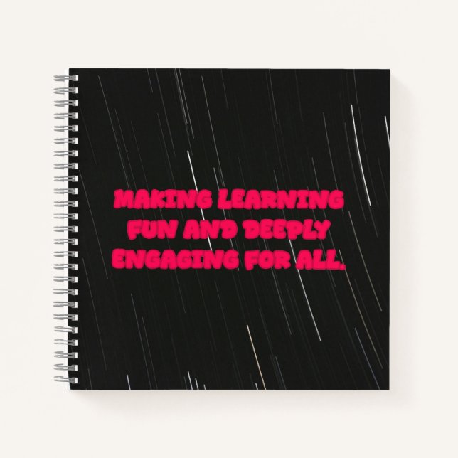Making Learning Fun And Engaging For All Teacher Notebook (Front)