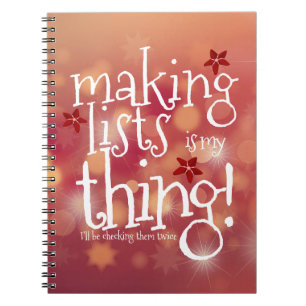 Making lists is my thing, Santas naughty or nice N Notebook