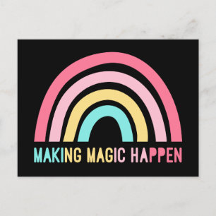 Making Magic Happen Postcard