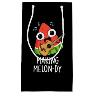 Making Melon-dy Funny Melon Pun Dark BG Small Gift Bag
