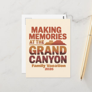 Making Memories at the Grand Canyon Travel  Postcard