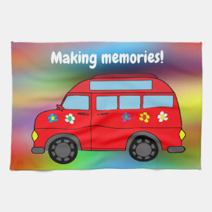 "Making Memories!" Campervan Tea Towel