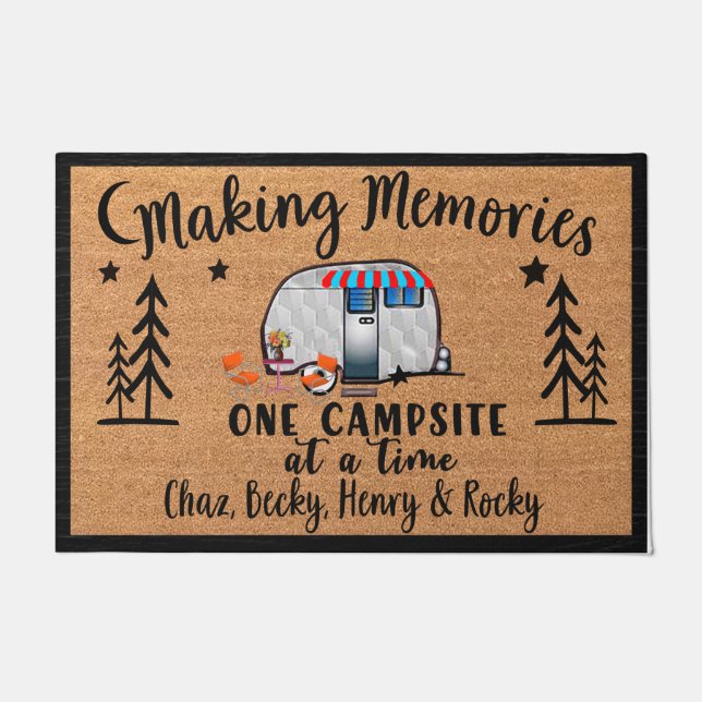 Making Memories Doormat, Customized Camping Doormat (Front)
