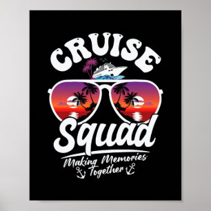 Making Memories Family Group Matching Cruise Squad Poster
