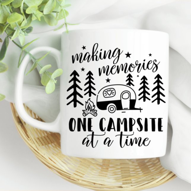 Making Memories Happy Camper Fun Summer Coffee Mug (Creator Uploaded)