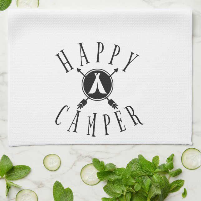 Making Memories Happy Camper Fun Summer Kitchen To Kitchen Towel (Folded)