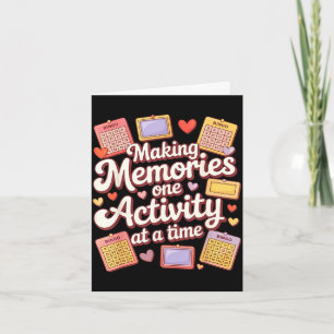 Making memories one activity at a time activity card