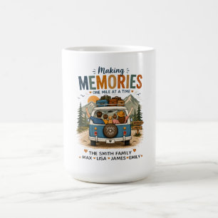 Making Memories One Mile at a Time   Custom Family Coffee Mug