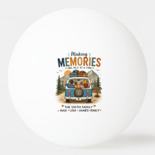Making Memories One Mile at a Time   Custom Family Ping Pong Ball