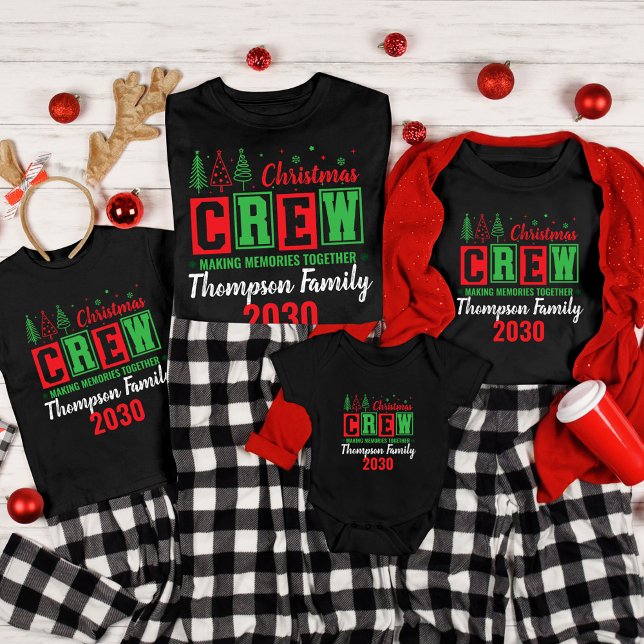 Making Memories Together Customized Christmas Crew T-Shirt (Creator Uploaded)