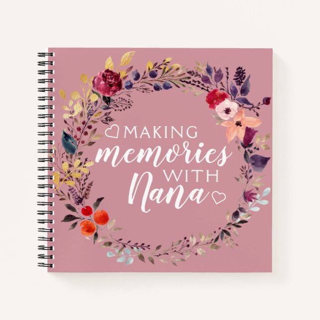 Making Memories with Nana Keepsake Memory Book (Front)