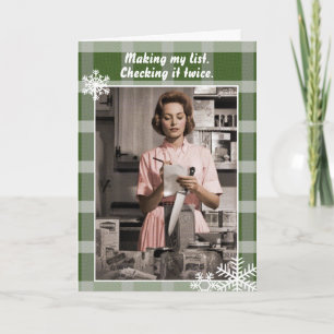 Making my list, checking it twice Holiday Card