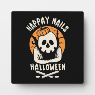 Making Nails Bootiful Halloween Plaque