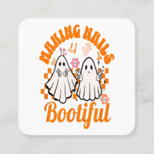making nails bootiful halloween square business card