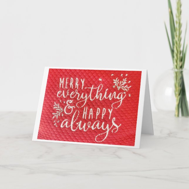 **MAKING NEW MEMORIES/FAMILY & FRIENDS** HOLIDAY CARD (Front)