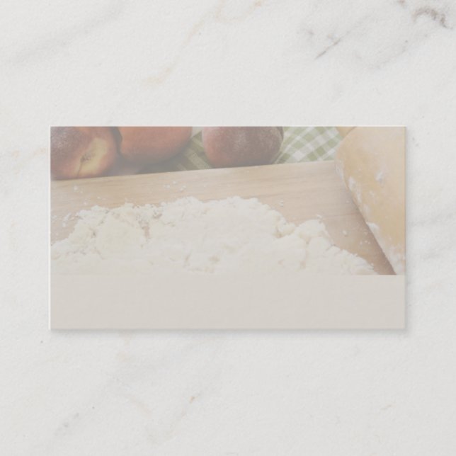 making peach pie business card (Front)