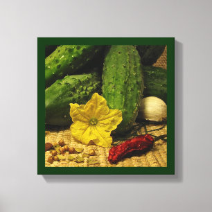 Making Pickles Canvas Print