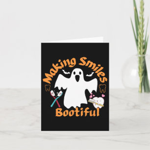 Making Smiles Bootiful Funny Ghost Dentist Hallowe Card