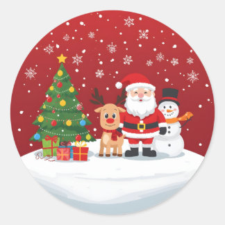 Making Spirits Bright Classic Round Sticker