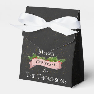 Making Spirits Bright Cute Chalkboard Christmas Favor Box