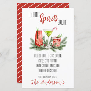 Making Spirits Bright Holiday Cocktail Party Menu