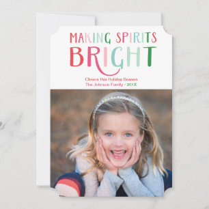 Making Spirits Bright Multi Colour Holiday Photo
