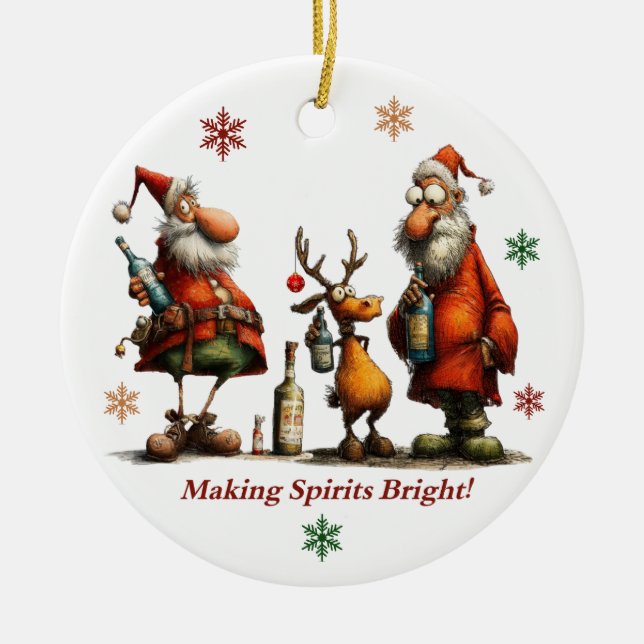 Making Spirits Bright Ornament (Front)
