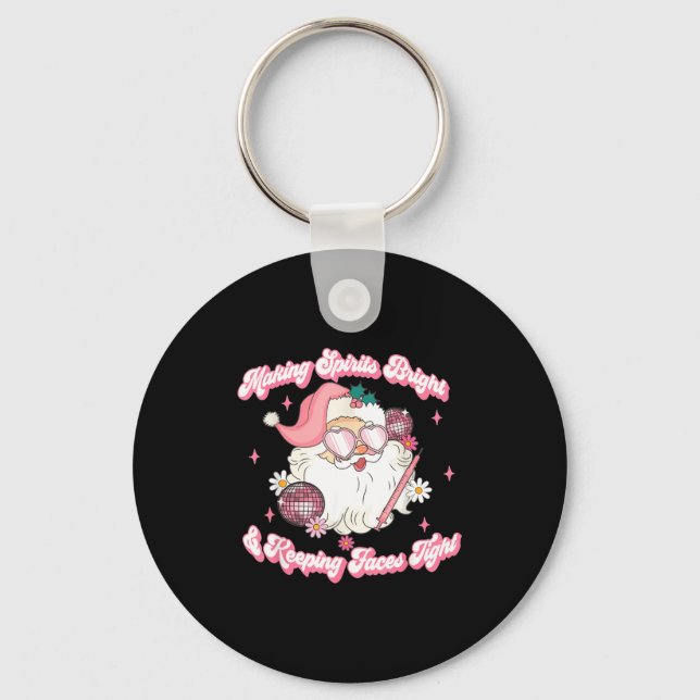 Making Srits Bright &amp; Keeng Faces Tight Christ Keychain (Front)