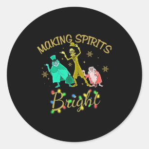 Making Srits Bright Christmas Shirt Classic Round Sticker