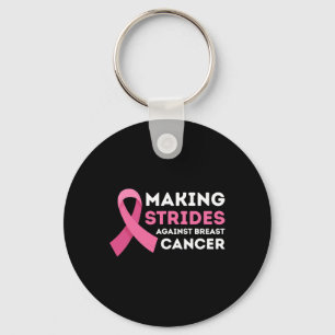 Making Strides Against Breast Cancer Awareness Wom Keychain