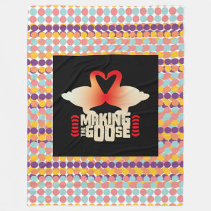 MAKING THE GOOSE BY MASANSER PIXELAT FLEECE BLANKET