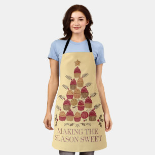 Making the Season Sweet   Christmas Cupcake Tree  Apron