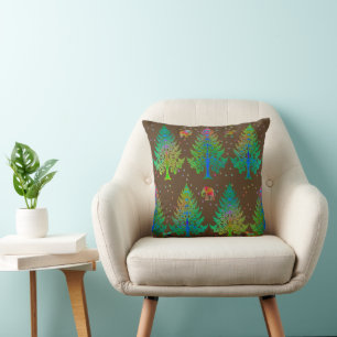 Making Tracks in Mud Throw Pillow