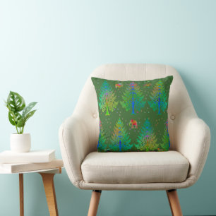 Making Tracks in Spring Throw Pillow