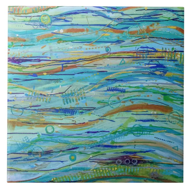 Making Waves 6 x 6 Ceramic Tile (Front)