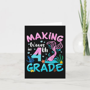 Making Waves In 4th Grade Mermaid Back To School G Card