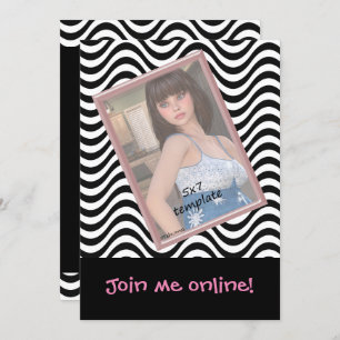 Making Waves Sweet 16 Live Stream Birthday Invitation