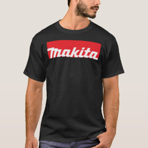 Makita Tools Logo (White On Red)   T-Shirt