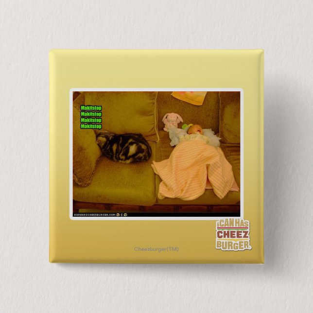 Makitstop 2 Inch Square Button (Front)