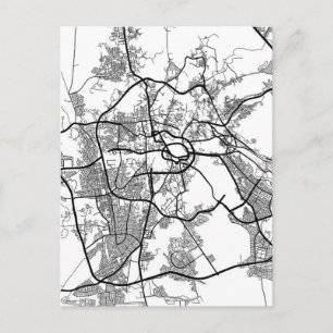 Makkah Saudi Arabia City Map Postcard