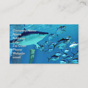 Mako Shark after Yellowfin Tuna Business Card