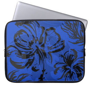 Makole Hibiscus Floral Hawaiian Neoprene Wetsuit Laptop Sleeve