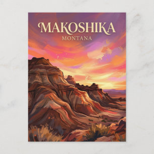 Makoshika State Park Montana Postcard