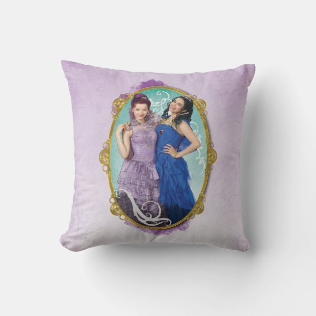 Mal and Evie Throw Pillow (Front)