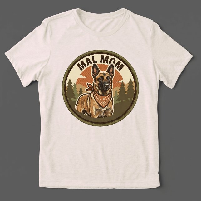 Mal Mom Tri-blend Tee | Belgian Malinois Maligator (Creator Uploaded)