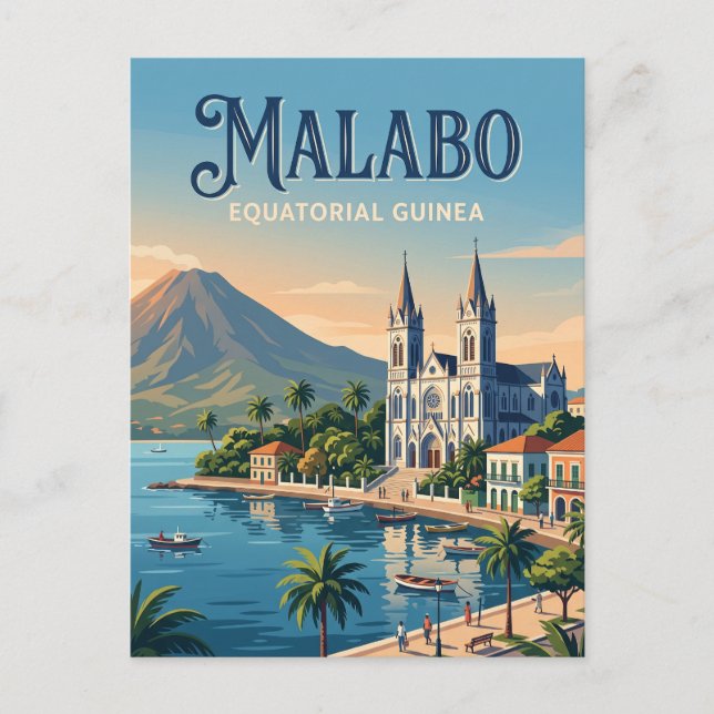 Malabo, Equatorial Guinea Postcard (Front)