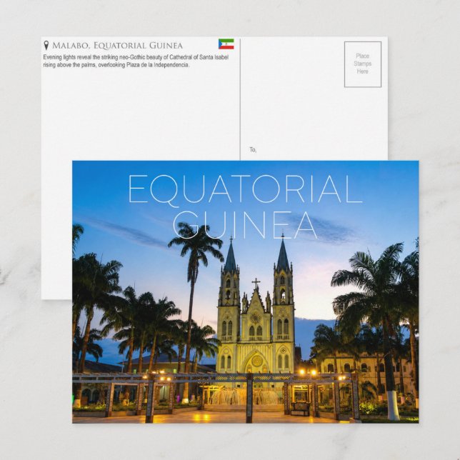 Malabo, Equatorial Guinea Travel Postcard (Front/Back)