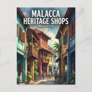 Malacca Heritage Shophouse, Malacca City, Malacca, Postcard